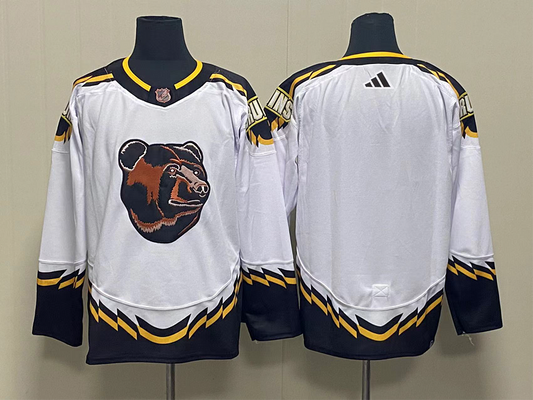Men's Boston Bruins White Player Blank Jersey1