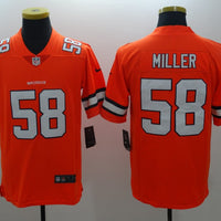 Men's Denver Broncos Von Miller #58 Orange Game Player Jersey1