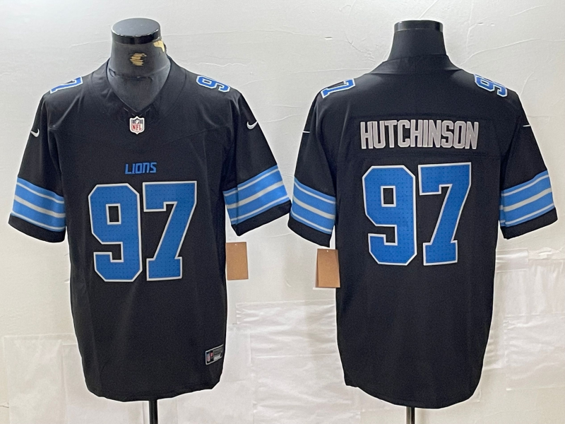 Aidan Hutchinson #97 Detroit Lions Black Vapor Limited Jersey - JerseysFreak