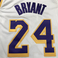 Men's Kobe Bryant Los Angeles Lakers #24 NBA Classics Retro Jersey1 - White