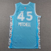 Men's Cleveland Cavaliers Donovan Mitchell #45 Light Blue 2024/25 Swingman Jersey1 - City Edition