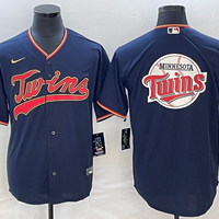 Men's Minnesota Twins Navy Replica Player Jersey1