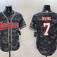 Men's Tampa Bay Buccaneers Bucky Irving #7 Grey Camouflage Game Jersey1