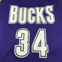 Men's Milwaukee Bucks Giannis Antetokounmpo #34 Purple 2022/23 Swingman Jersey1 - Classic Edition