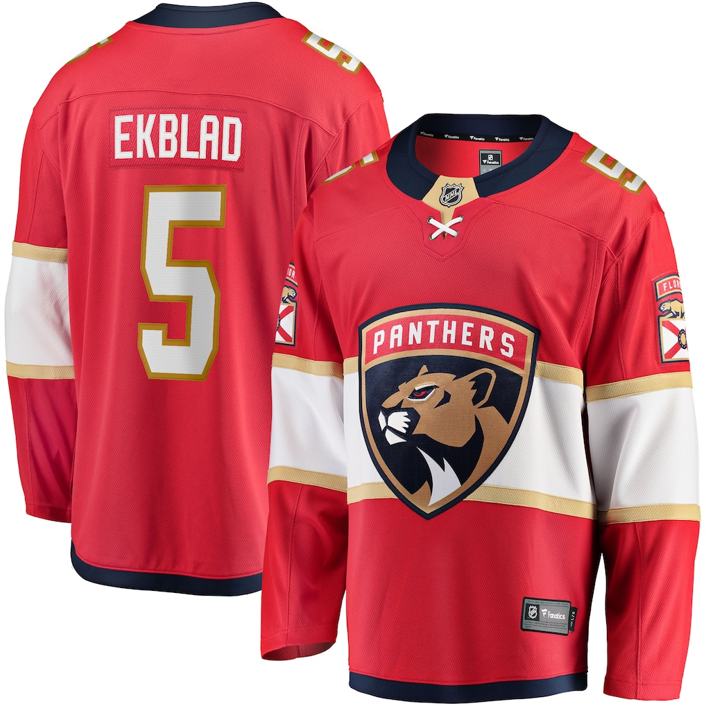 Men's Florida Panthers Aaron Ekblad #5 Fanatics Red Home Team Player Jersey