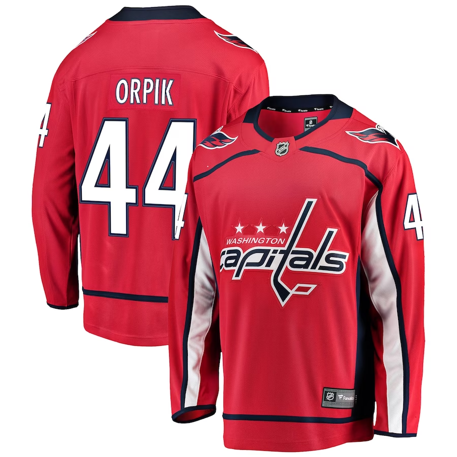Men's Washington Capitals Brooks Orpik #44 Red Breakaway Home Player Jersey1