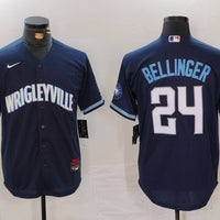 Men's Chicago Cubs Cody Bellinger #24 Navy City Connect Limited Player Jersey1