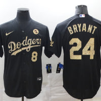 Men's Los Angeles Dodgers Kris Bryant #8-24 Black Authentic Game Jersey1