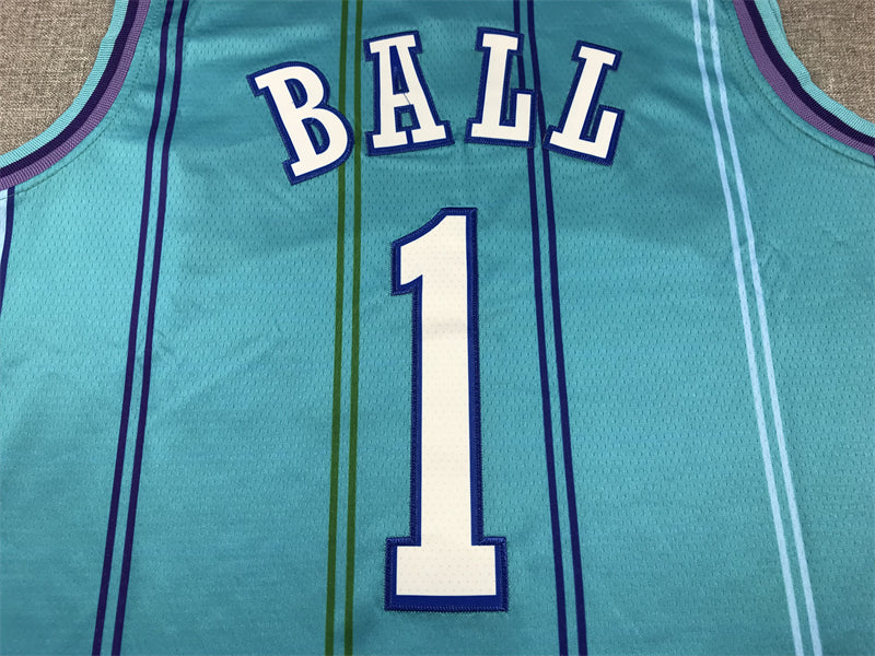 Men's Charlotte Hornets LaMelo Ball #1 Teal 2023/24 Swingman Replica jersey1 - Classic Edition