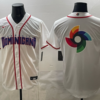 Men's Dominican Republic Baseball White 2026 World Baseball Classic Player Jersey