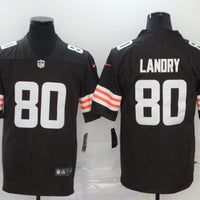 Men's Cleveland Browns Jarvis Landry #80 Brown Game Player Jersey1