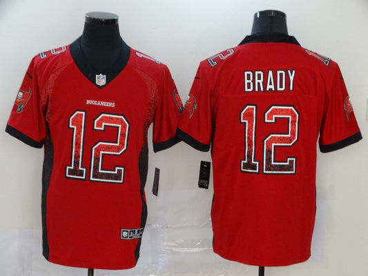 Men's Tampa Bay Buccaneers Tom Brady #12 Red Authentic Game Jersey1