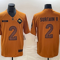 Men's Denver Broncos Patrick Surtain II #2 Brown 2023 Salute To Service Limited Jersey1