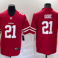 Men's San Francisco 49ers Frank Gore #21 Red Game Jersey1