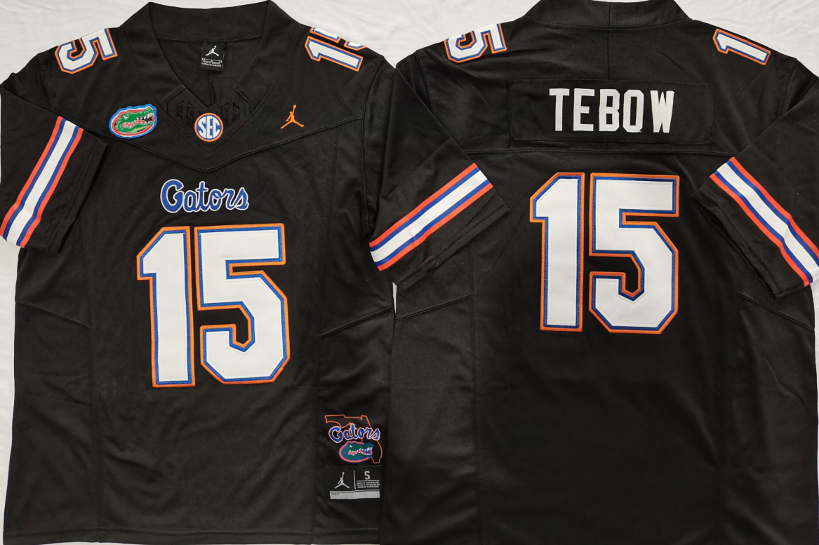 Tim Tebow Florida Gators Black Jersey