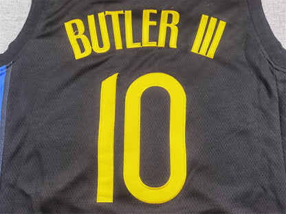 Men's Golden State Warriors Jimmy Butler #10 Black Swingman Jersey1 - Statement Edition