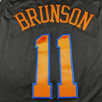 Jalen Brunson New York Knicks Black Statement Edition Jersey - 4