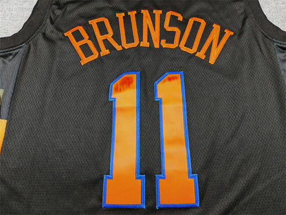 Men's New York Knicks Jalen Brunson #11 Black Swingman Jersey - Statement Edition