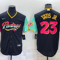 Men's San Diego Padres Fernando Tatis Jr. #23 Black City Connect Replica Player Jersey1