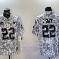 Men's Dallas Cowboys Emmitt Smith #22 Arctic Camo 2024 Salute to Service Retired Player Limited Jersey1