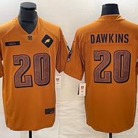 Men's Philadelphia Eagles Brian Dawkins #20 Brown 2023 Salute To Service Retired Player Limited Jersey1