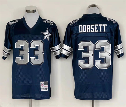 Men's Dallas Cowboys Tony Dorsett Mitchell & Ness Navy Legacy Replica Player Jersey1
