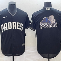 Men's San Diego Padres Black Official Replica Team Jersey1