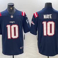 Drake Maye New England Patriots Navy Jersey