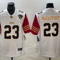 Men's San Francisco 49ers Christian McCaffrey #23 White Player Game Jersey2