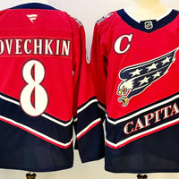 Men's Washington Capitals Alexander Ovechkin #8 Red Premium Player Jersey