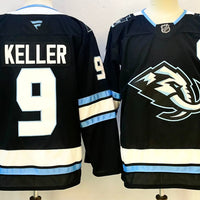 Men's Utah Mammoth Clayton Keller #9 Black Game Jersey