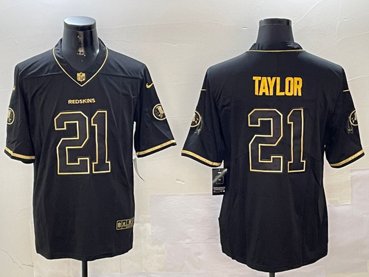Men's Washington Commanders Sean Taylor #21 Black Game Jersey1