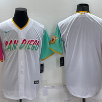 Men's San Diego Padres White City Connect Replica Blank Jersey1