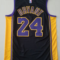 Men's Los Angeles Lakers Kobe Bryant #24 NBA Black Swingman Jersey1