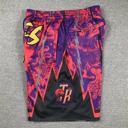 Men's Toronto Raptors Fuchsia Year of the Tiger Edition Pocket Shorts1