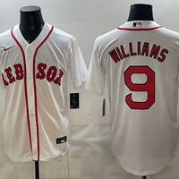 Men's Boston Red Sox Ted Williams #9 White Home Replica Jersey
