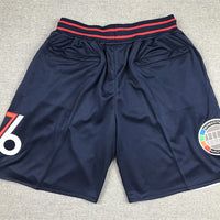 Men's Philadelphia 76ers Navy City Edition Basketball Shorts1
