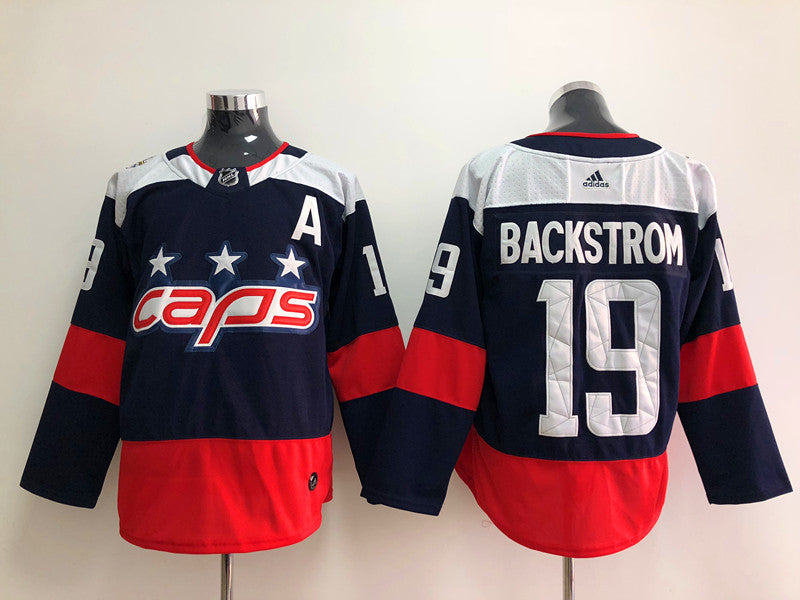 Men's Washington Capitals Nicklas Backstrom #19 Navy Home Breakaway Jersey1