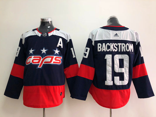 Men's Washington Capitals Nicklas Backstrom #19 Navy Home Breakaway Jersey1