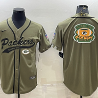 Men's Green Bay Packers Olive 2022 Salute To Service Limited Jersey1