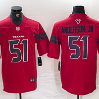 Men's Houston Texans Will Anderson Jr. #51 Red Alternate Game Jersey