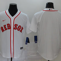 Men's Boston Red Sox White Home Replica Team Blank Jersey1