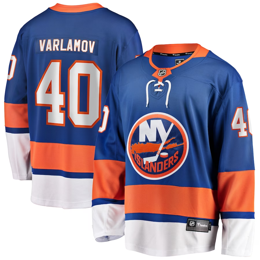Men's New York Islanders Semyon Varlamov #40 Royal Player Game Jersey1