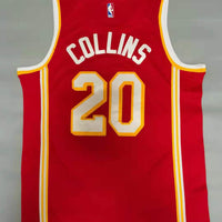 Men's Atlanta Hawks John Collins #20 Red 2019/20 Swingman Jersey1