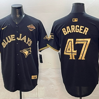 Men's Toronto Blue Jays Addison Barger #47 Black Player Jersey