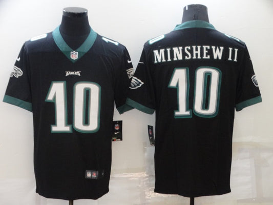 Men's Philadelphia Eagles Gardner Minshew II #10 Black Game Jersey1