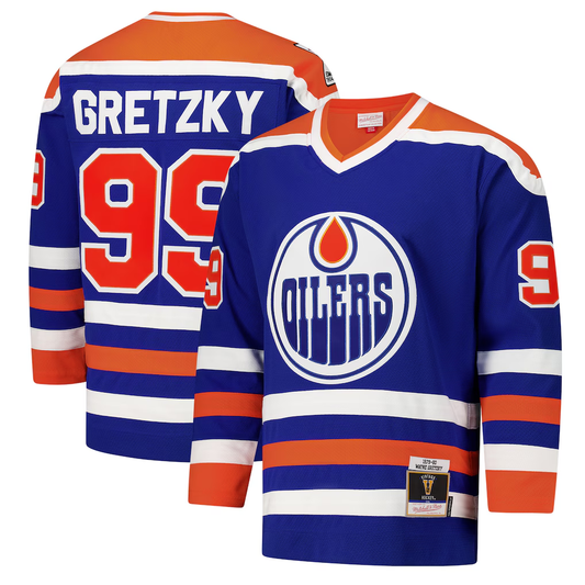 Men's Edmonton Oilers Wayne Gretzky #99 Royal 1979-80 Power Play Jersey