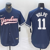 Men's New York Yankees Anthony Volpe #11 Navy Limited Player Jersey1