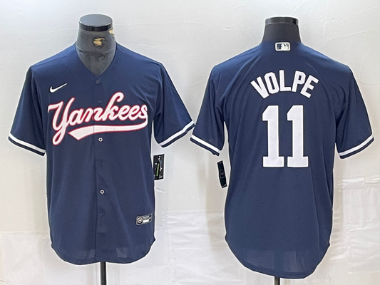 Men's New York Yankees Anthony Volpe #11 Navy Limited Player Jersey1
