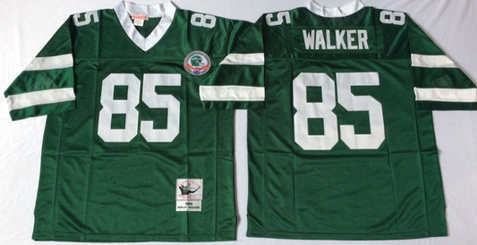 Men's New York Jets Wesley Walker Mitchell & Ness Green Legacy Replica Jersey1